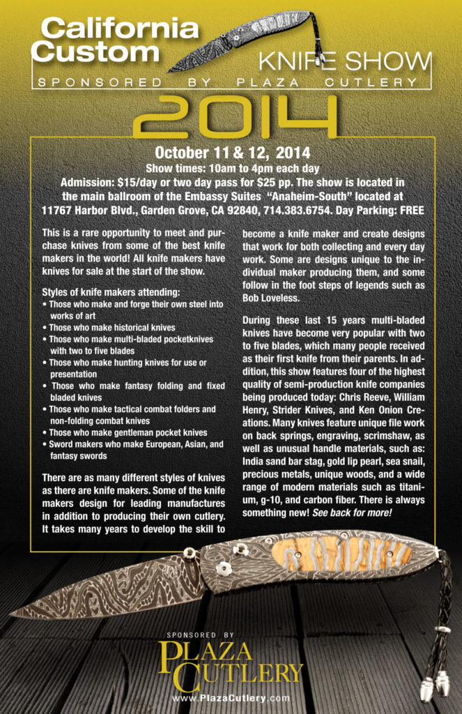 California Custom Knife Show 2014